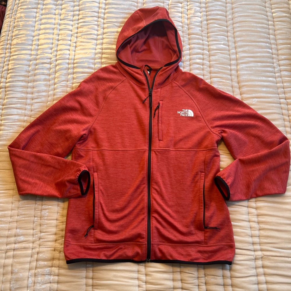 The North Face Red Performance Fleece Jacket with Hood